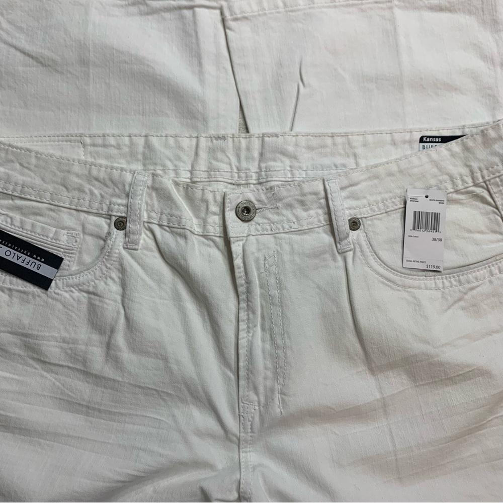 Buffalo Jeans White 38X30 Slim Boot NWT Retro - Picture 5 of 9